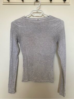 Garage Light Gray Long Sleeve Slim Tee